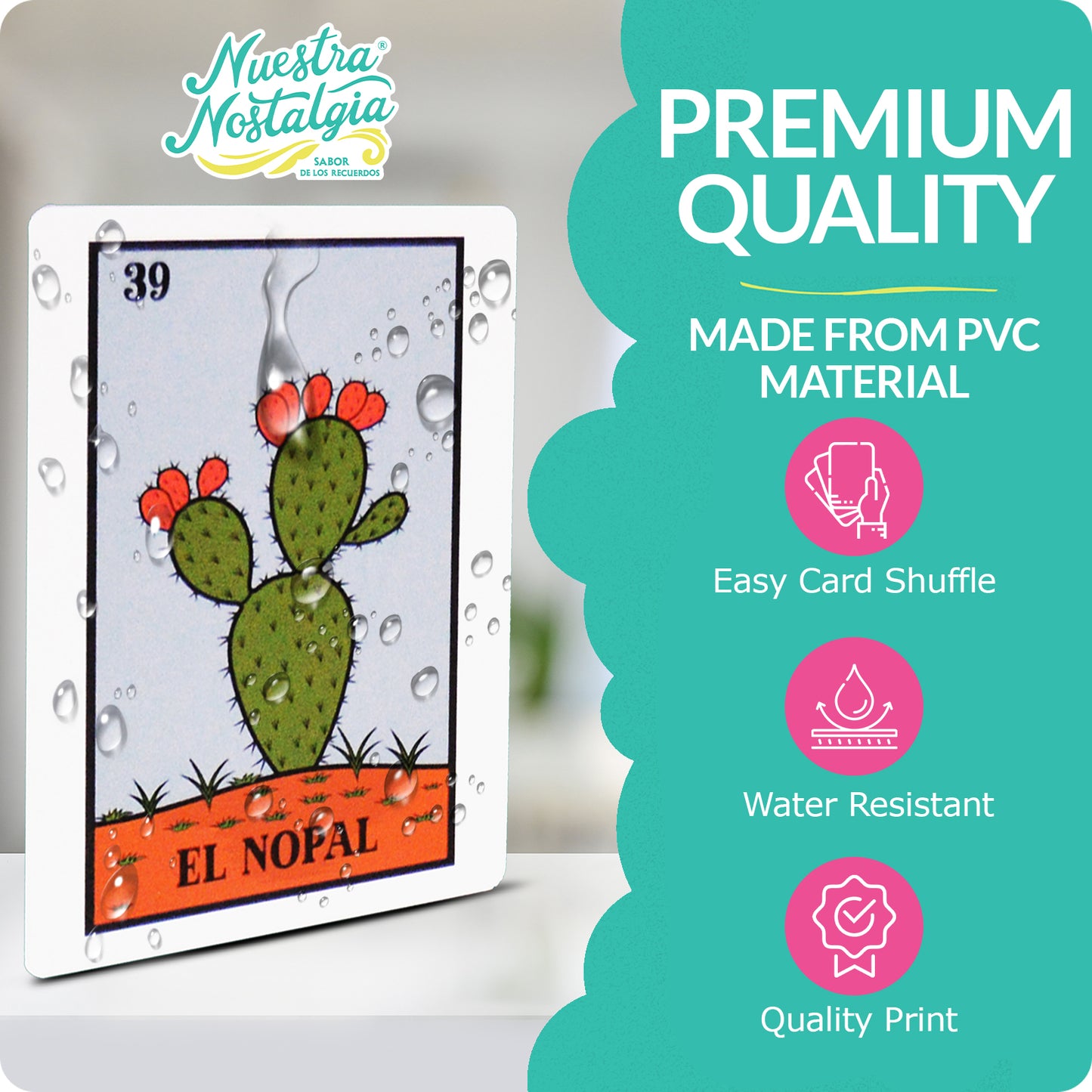 Water Resistant Loteria with 20 Jumbo Boards