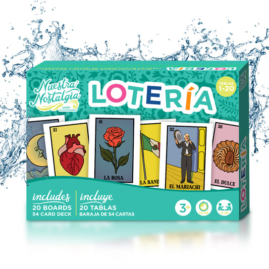 Nuestra Nostalgia Loteria with 20 Jumbo Boards