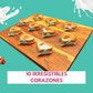 ❤️ Pack | 10 Corazones de Dulce de Leche- Jamoncillo 2oz