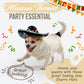 Small Mariachi Sombrero 6 in. 1pcs (Black)
